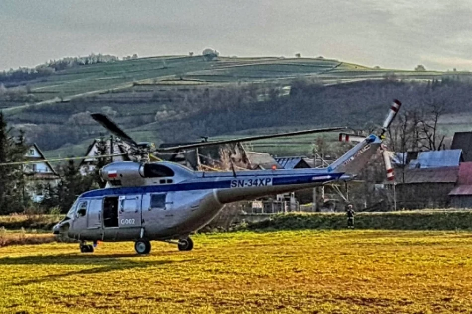 Policyjny śmigłowiec sprawdził teren 6 miejscowości. Paweł Dela dotąd nie został odnaleziony - zdjęcie 3