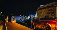 Fiat wypadł z jezdni i dachował - zdjęcie 2