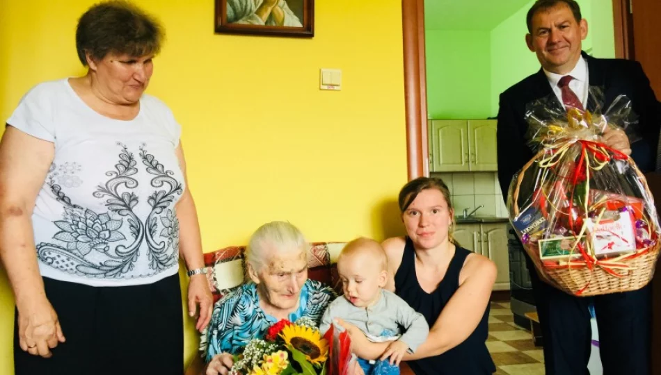 Najstarsza mieszkanka gminy obchodziła swoje 105. urodziny - zdjęcie 1