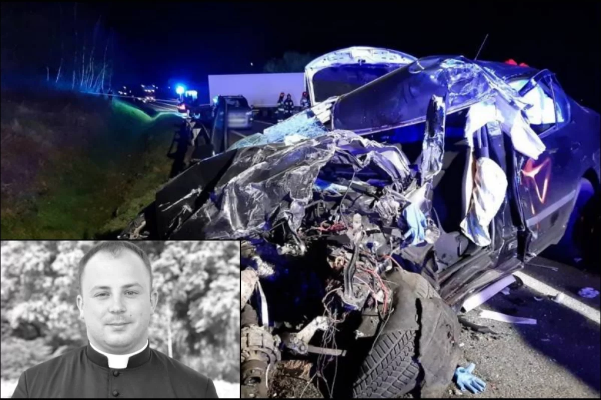 Tragiczny wypadek na drodze krajowej: młody kapłan zginął na miejscu