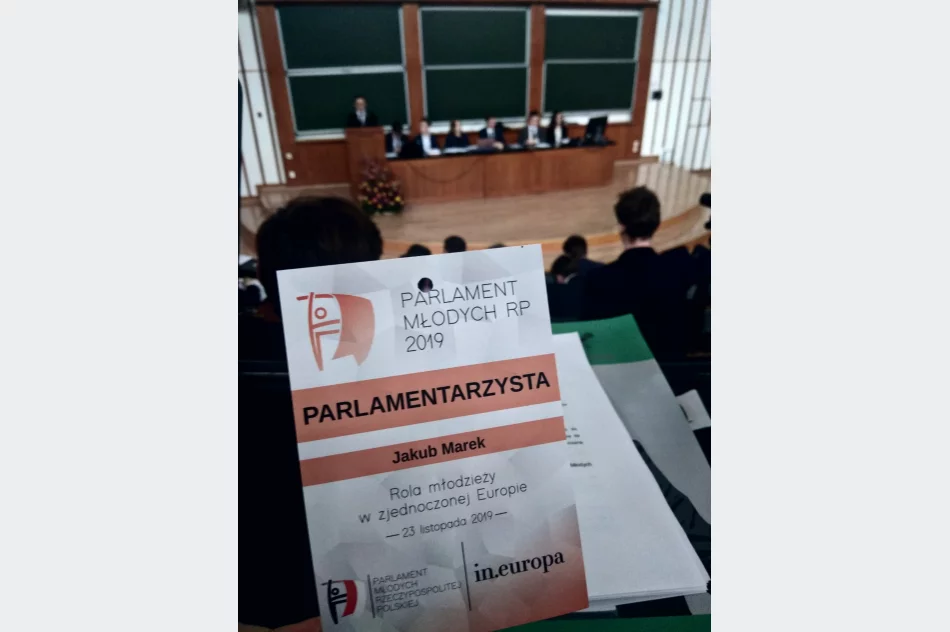 Jakub Marek w Parlamencie Młodych - zdjęcie 4