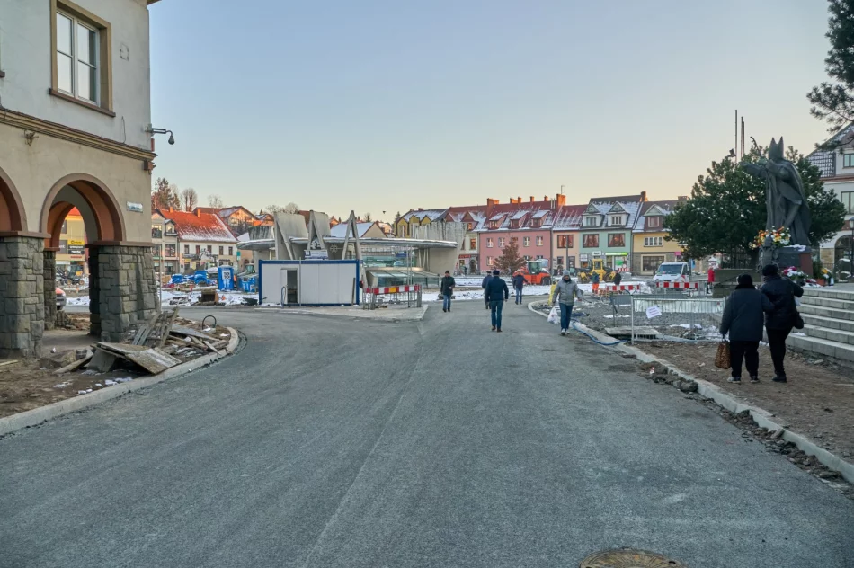 Przebudowa rynku - postępy prac - 5 grudnia 2019 r. - zdjęcie 2