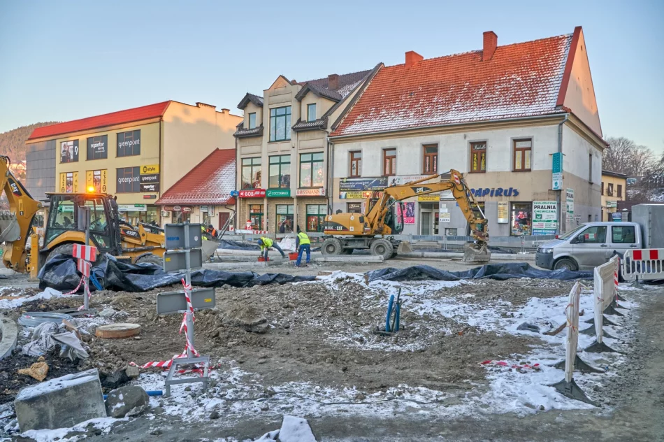 Przebudowa rynku - postępy prac - 5 grudnia 2019 r. - zdjęcie 19