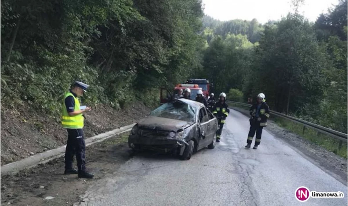 Samochód uderzył w drzewo