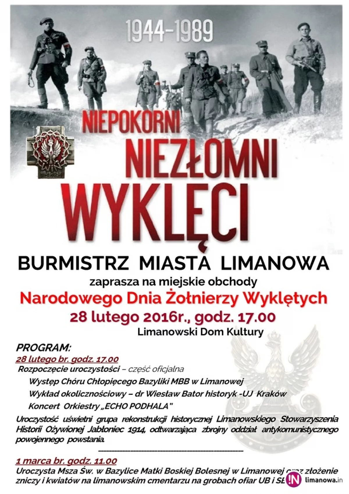 Oddadzą hołd Żołnierzom Wyklętym. Zobacz program