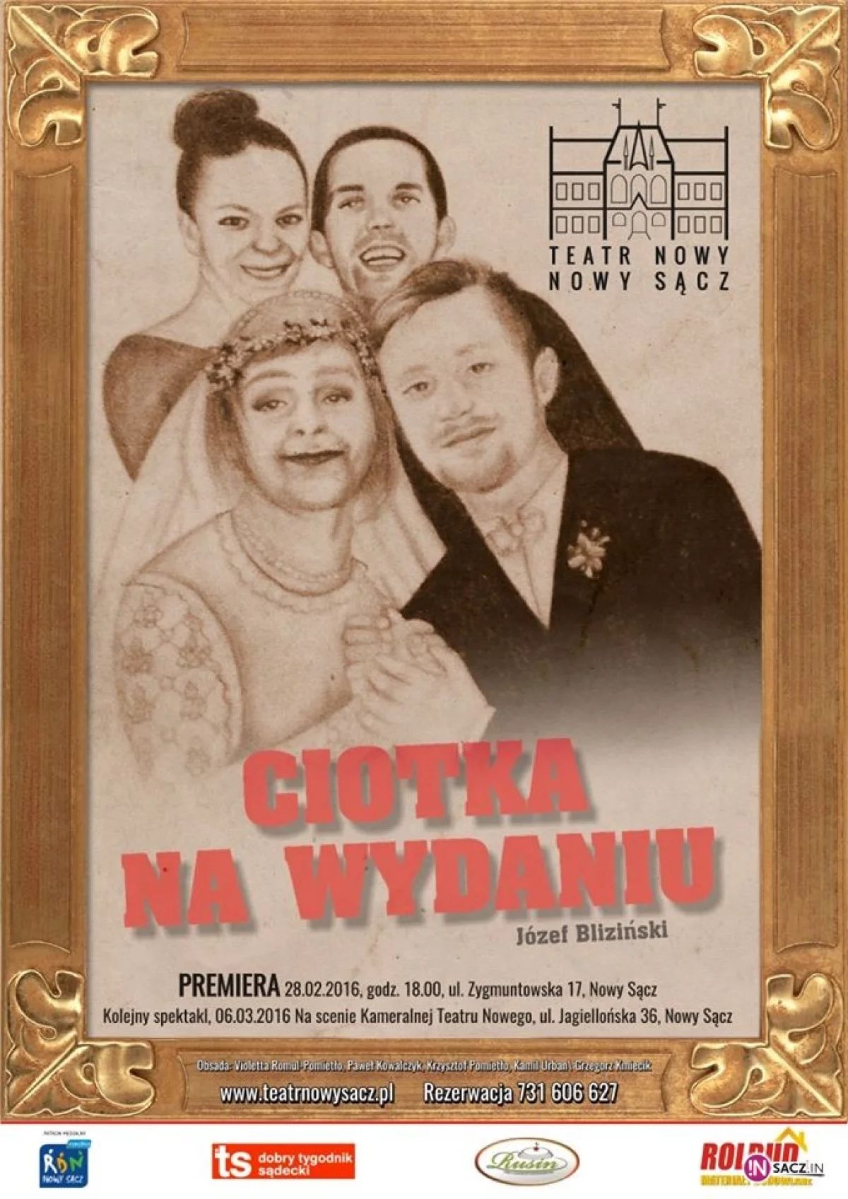 Teatr Nowy zaprasza na „Ciotkę na wydaniu”