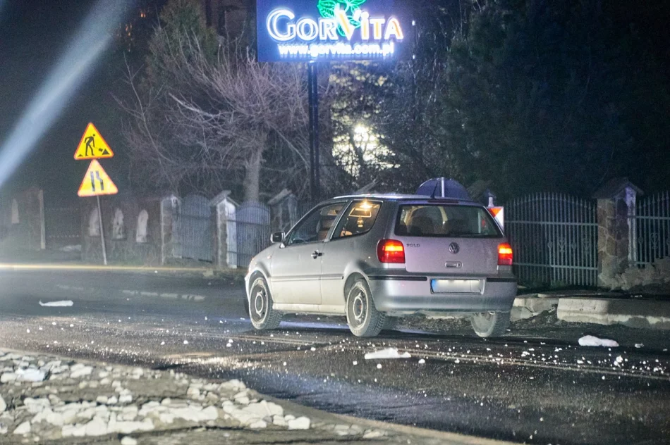 Potrącenie na remontowanym i nieoświetlonym odcinku drogi - zdjęcie 2