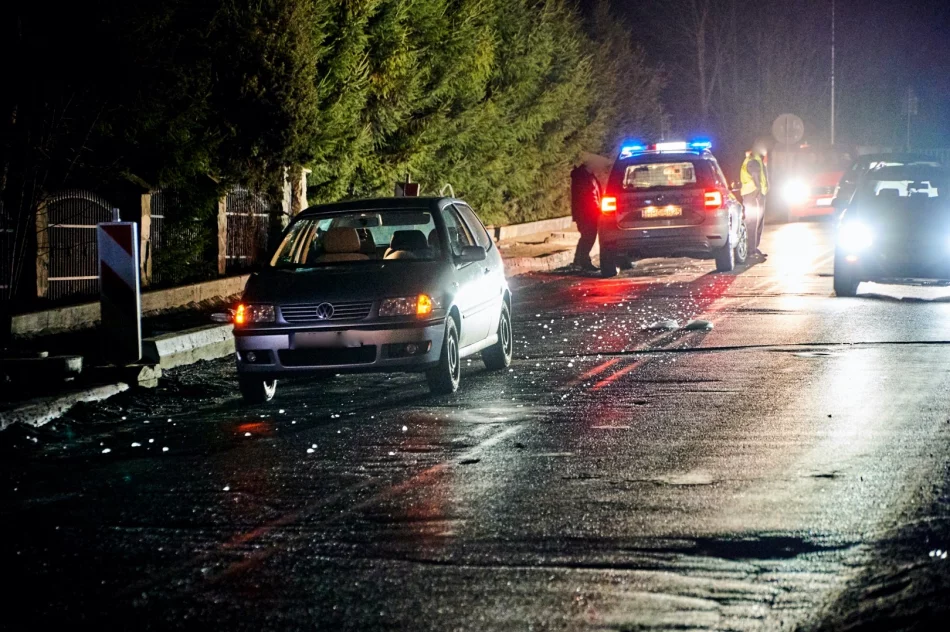 Potrącenie na remontowanym i nieoświetlonym odcinku drogi - zdjęcie 4