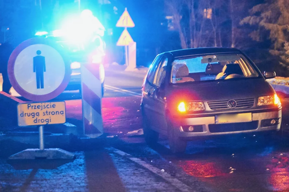 Potrącenie na remontowanym i nieoświetlonym odcinku drogi - zdjęcie 5