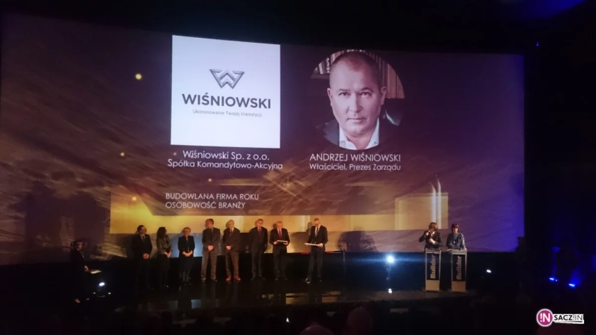 WIŚNIOWSKI Budowlaną Firmą Roku według Buildera