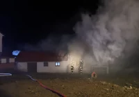 Pożar budynku gospodarczego  - zdjęcie główne