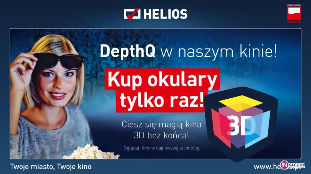 DepthQ - nowy system 3D w Kinie Helios w Nowym Sączu