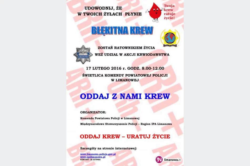 Oddaj krew z limanowskimi policjantami - zdjęcie 2