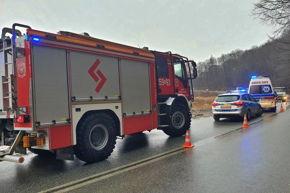 Trzy osoby, w tym dziecko - trafiły do szpitala po dachowaniu samochodu - zdjęcie 2
