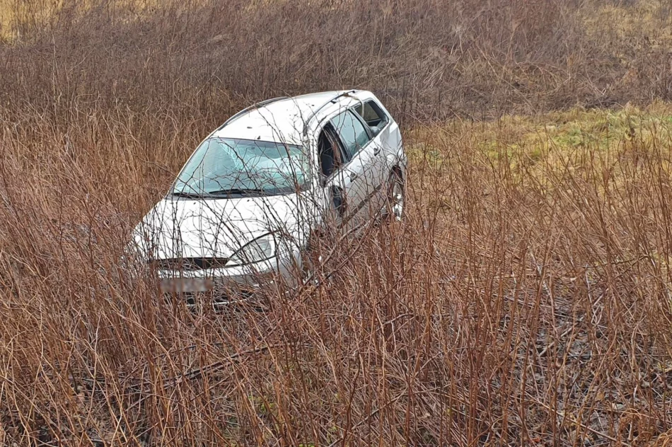 Trzy osoby, w tym dziecko - trafiły do szpitala po dachowaniu samochodu - zdjęcie 4