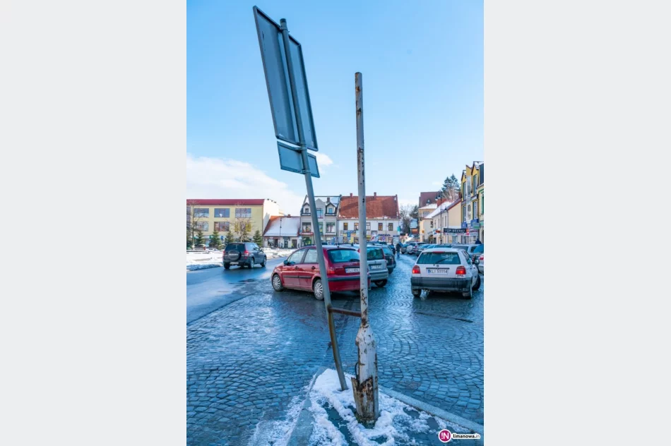 Znak przyspawany do... uciętej latarni - zdjęcie 2