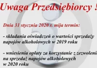 Informacja dla przedsiębiorców - sprzedaż napojów alkoholowych - zdjęcie główne
