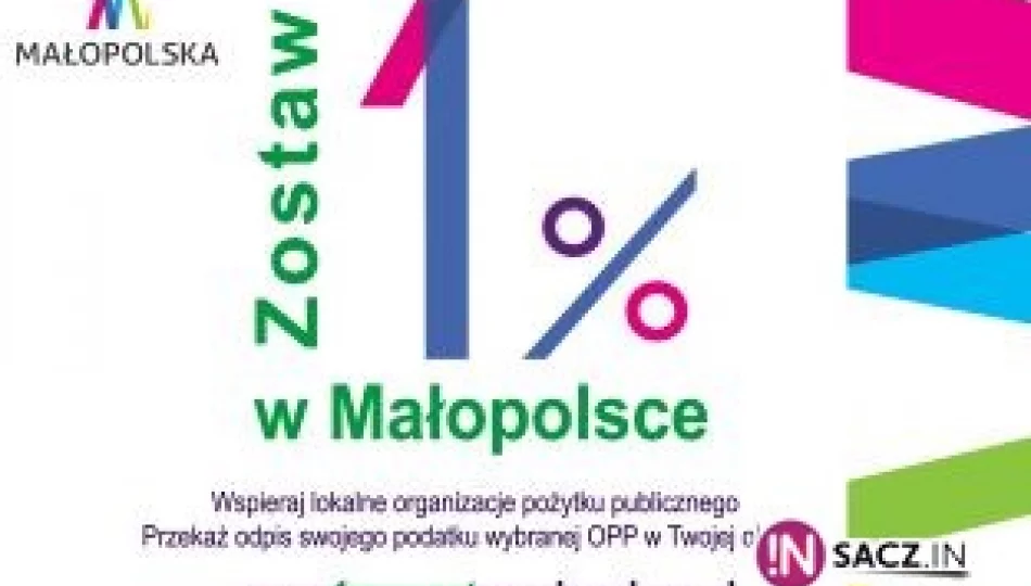 Zostaw 1% podatku w Małopolsce - zdjęcie 1