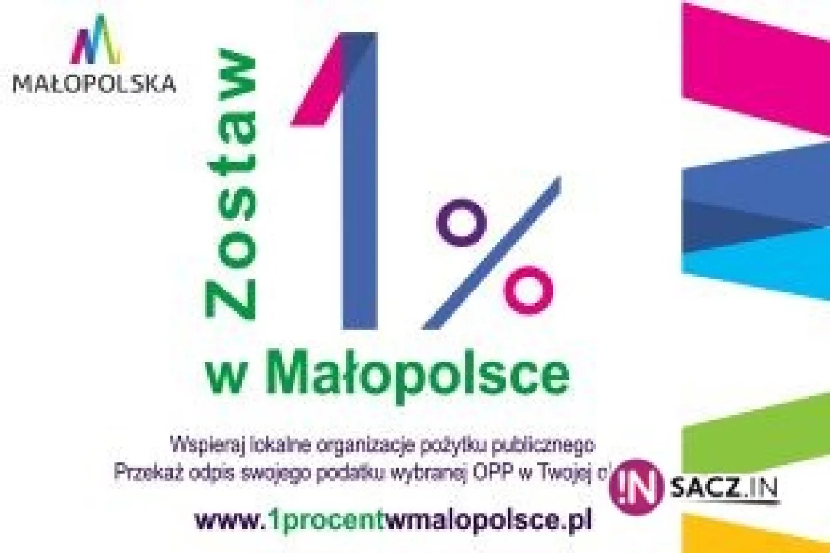 Zostaw 1% podatku w Małopolsce