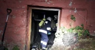 Pożar w kotłowni drewnianego domu  - zdjęcie 3