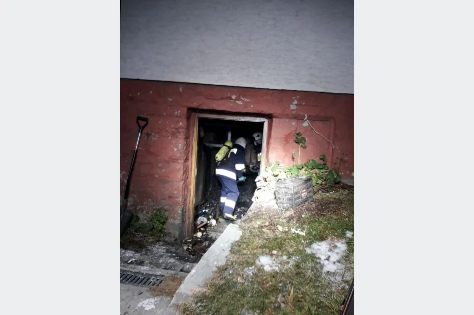 Pożar w kotłowni drewnianego domu  - zdjęcie 3