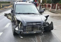 Zderzenie trzech pojazdów na drodze wojewódzkiej - zdjęcie główne