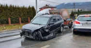 Zderzenie trzech pojazdów na drodze wojewódzkiej - zdjęcie 4