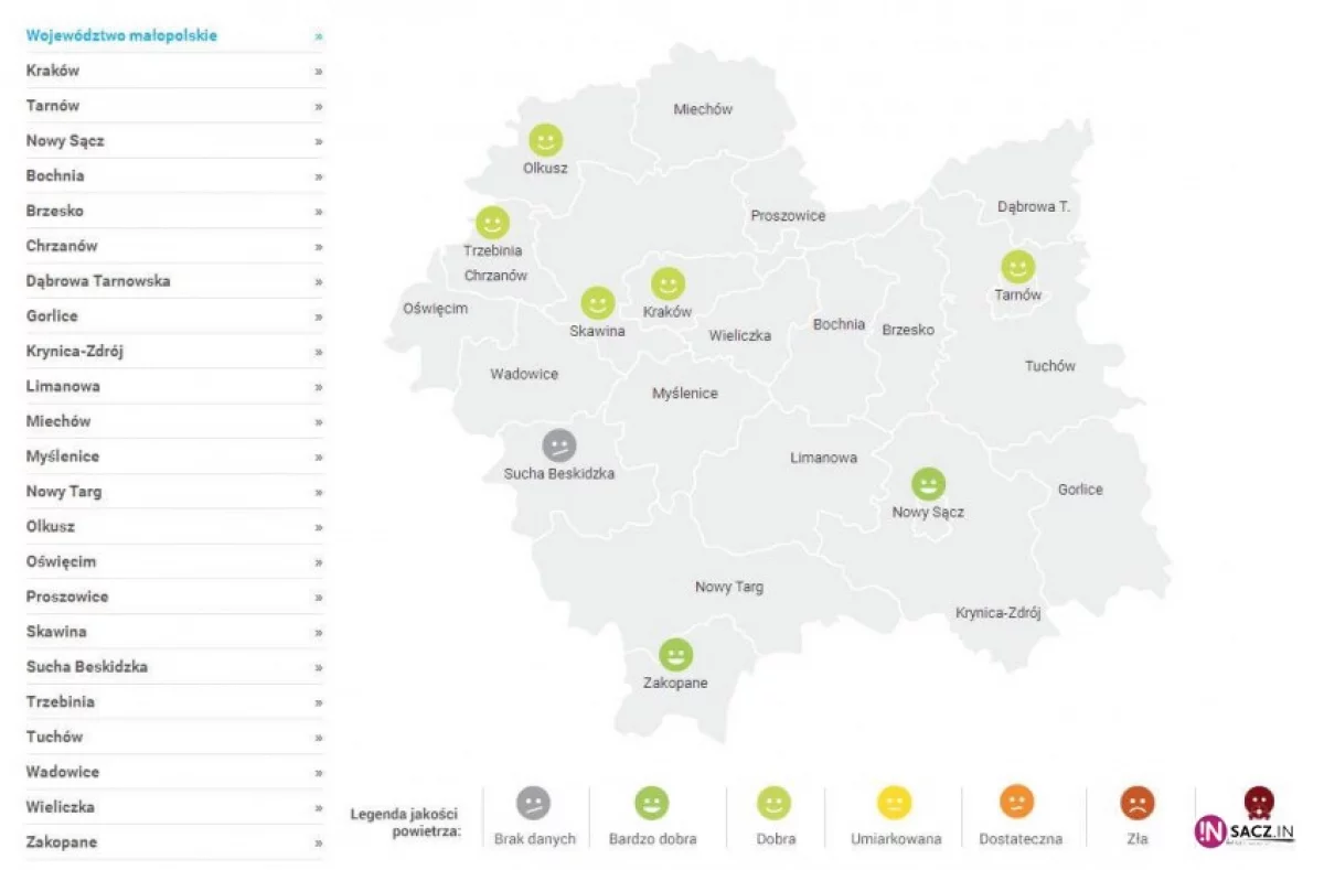 Czym oddychamy? Jest nowa wersja serwisu z jakością powietrza