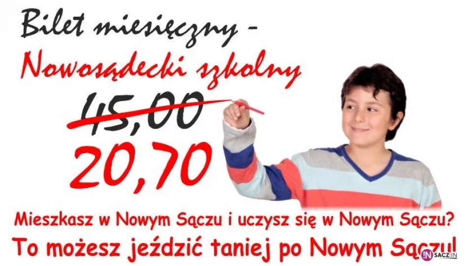 Autobusem za darmo. Od dziś rusza „Nowosądecki szkolny” - zdjęcie 1