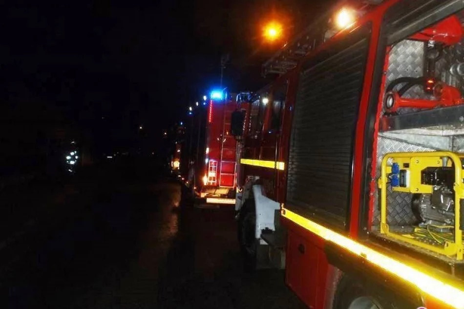 Pożar garażu w Starym Sączu - zdjęcie 2