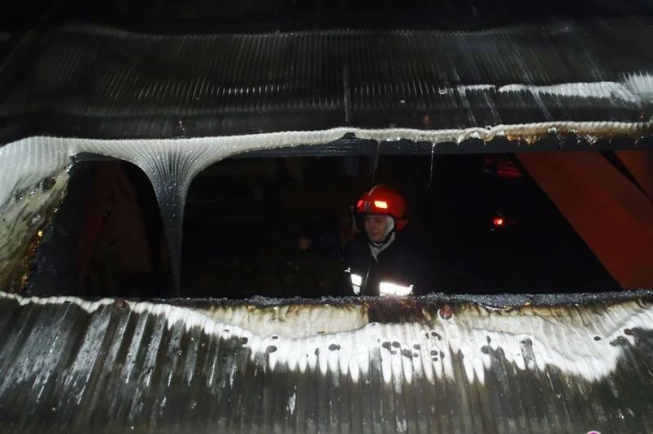 Pożar garażu w Starym Sączu - zdjęcie 3