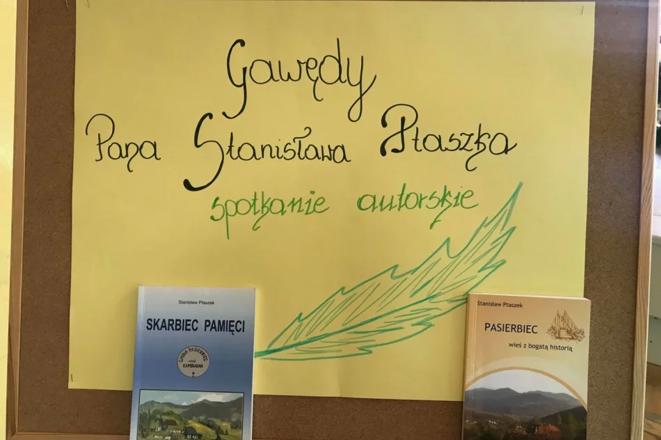Spotkanie z gawędą Stanisława Ptaszka w Szkole Podstawowej w Kaninie - zdjęcie 2