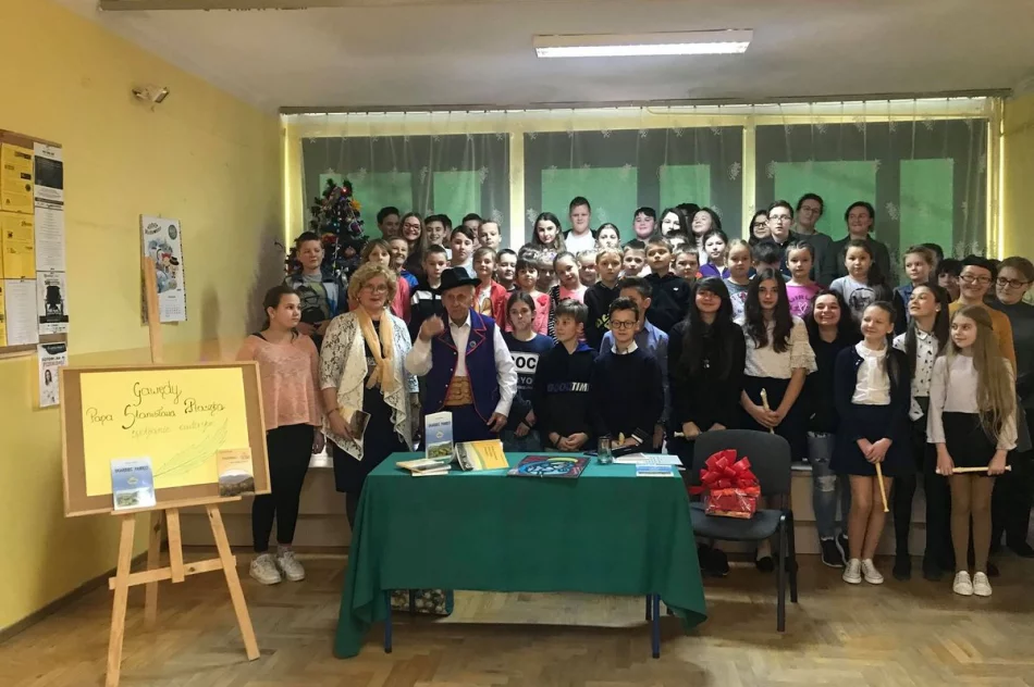 Spotkanie z gawędą Stanisława Ptaszka w Szkole Podstawowej w Kaninie - zdjęcie 5