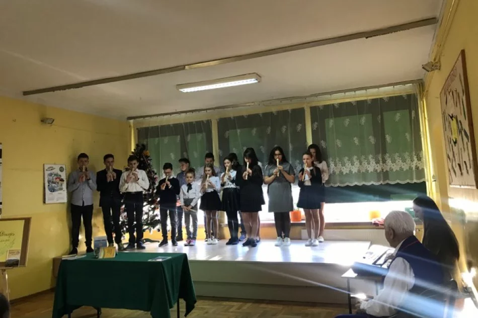 Spotkanie z gawędą Stanisława Ptaszka w Szkole Podstawowej w Kaninie - zdjęcie 6