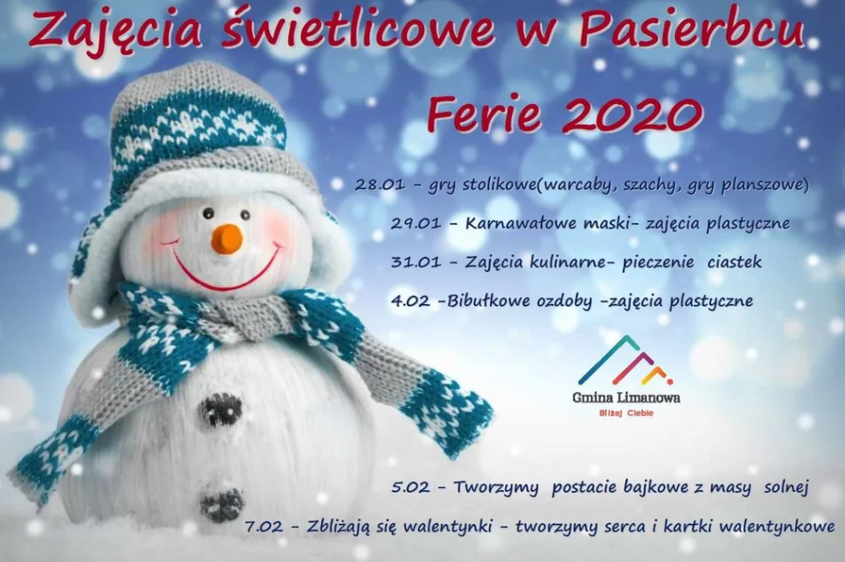 Ferie 2020 w gminnych świetlicach - zdjęcie 2