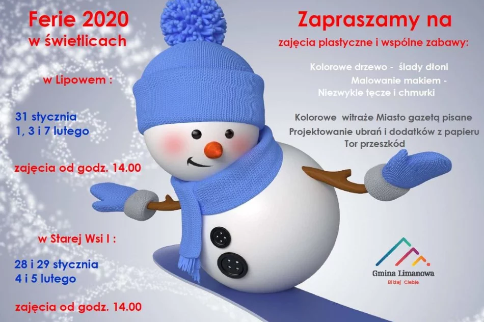 Ferie 2020 w gminnych świetlicach - zdjęcie 3