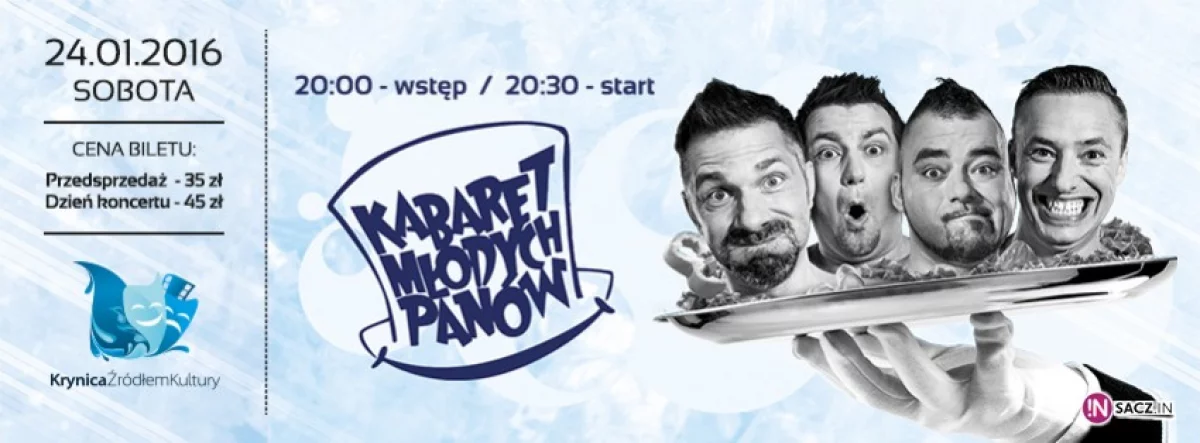 Emocji w  Krynicy – Zdroju ciąg dalszy: Kabaret Młodych Panów!