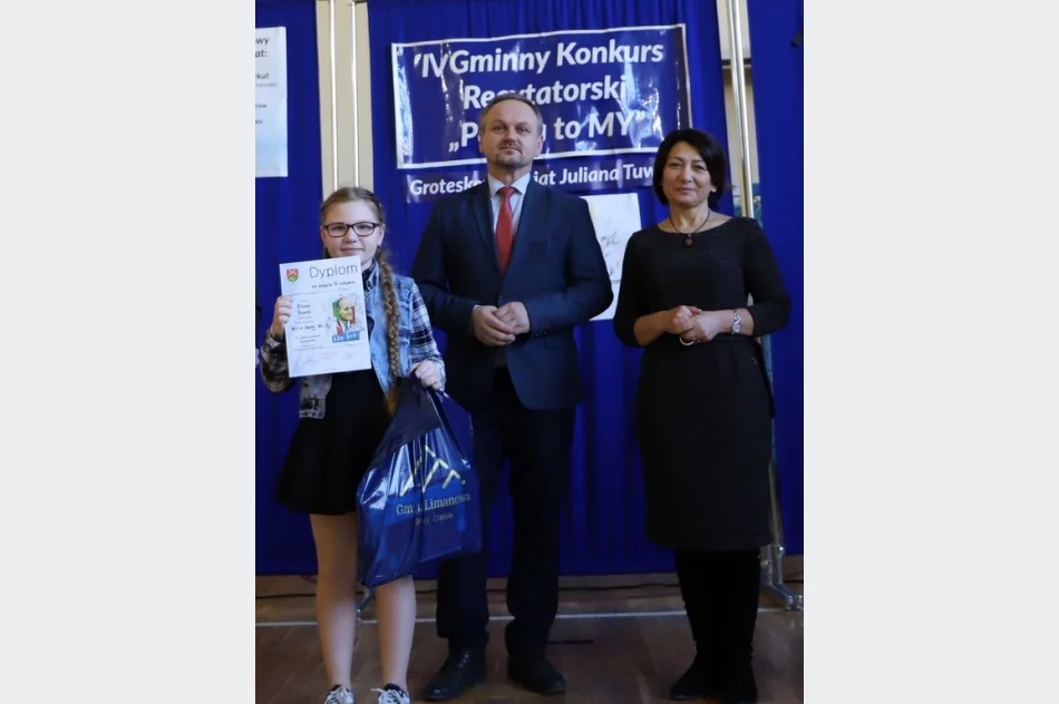 IV Gminny Konkurs Recytatorski  Poezja to MY. Groteskowy świat Juliana Tuwima - zdjęcie 9