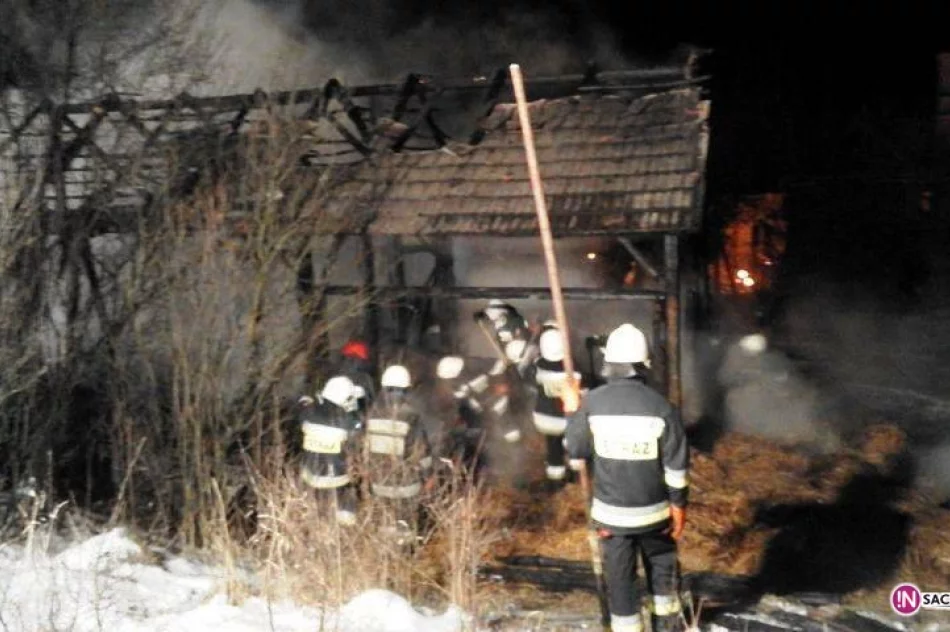 W Siedlcach paliła się stodoła - zdjęcie 2