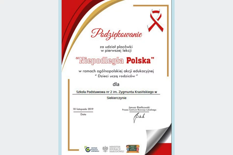 Ogólnopolska Akcja Edukacyjna „Dzieci uczą rodziców” w SP nr 2 w Siekierczynie - zdjęcie 4