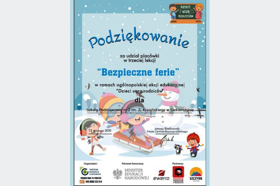 Ogólnopolska Akcja Edukacyjna „Dzieci uczą rodziców” w SP nr 2 w Siekierczynie - zdjęcie 6