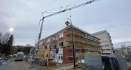 Mężczyzna zasłabł na wysokości podczas prac przy szpitalu - zdjęcie 2