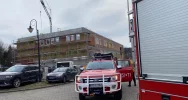 Mężczyzna zasłabł na wysokości podczas prac przy szpitalu - zdjęcie 4