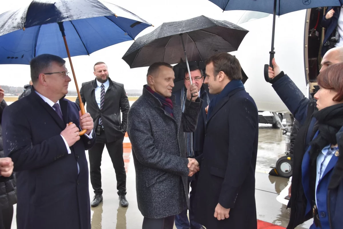 Prezydent Francji, Emmanuel Macron gości w Małopolsce