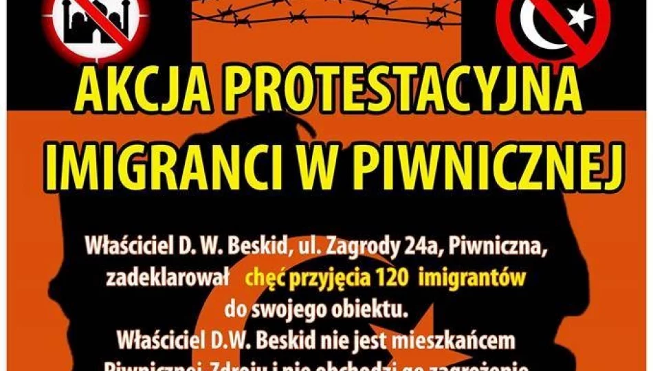 Burzliwe nastroje w Piwnicznej. Będzie protest przeciwko uchodźcom - zdjęcie 1