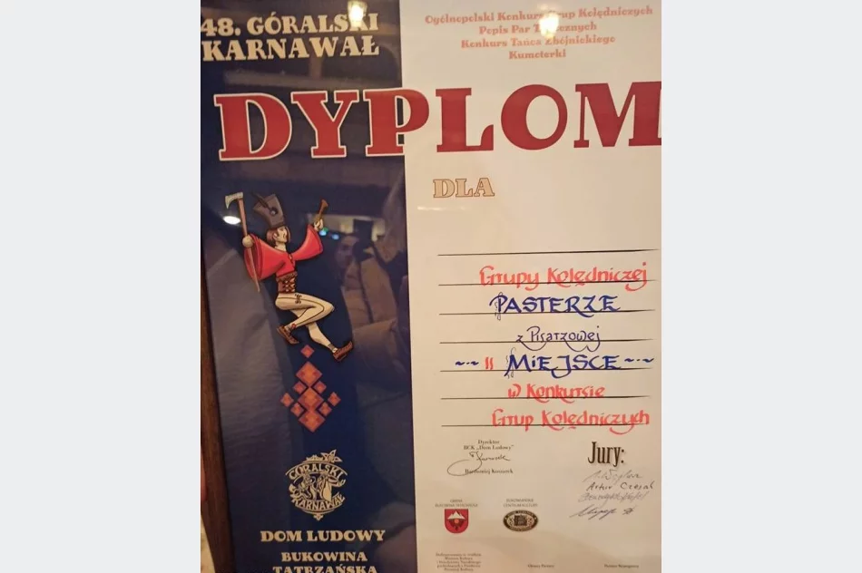 SREBRNA ROZETA dla kolędników z Pisarzowej na ogólnopolskim kolędowaniu w Bukowinie Tatrzańskiej - zdjęcie 14