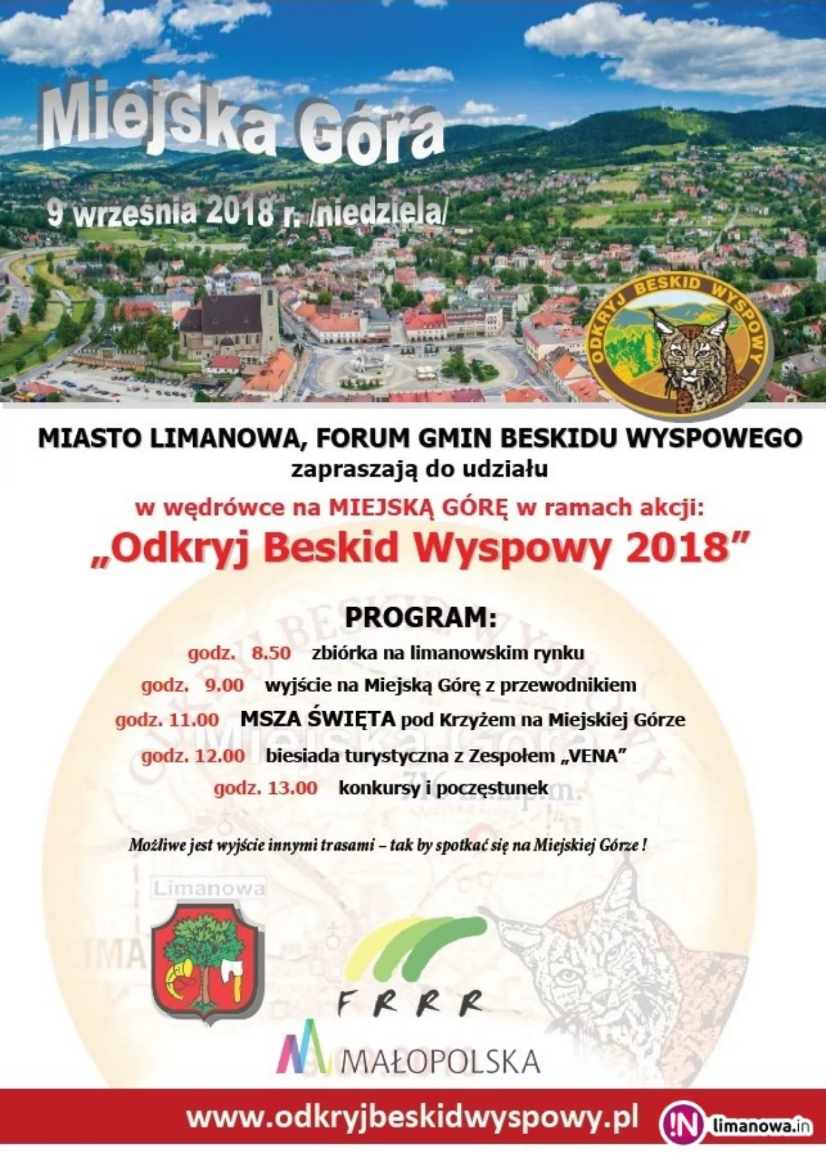 JUŻ ZA TYDZIEŃ ODKRYJ BESKID WYSPOWY - MIEJSKA GÓRA