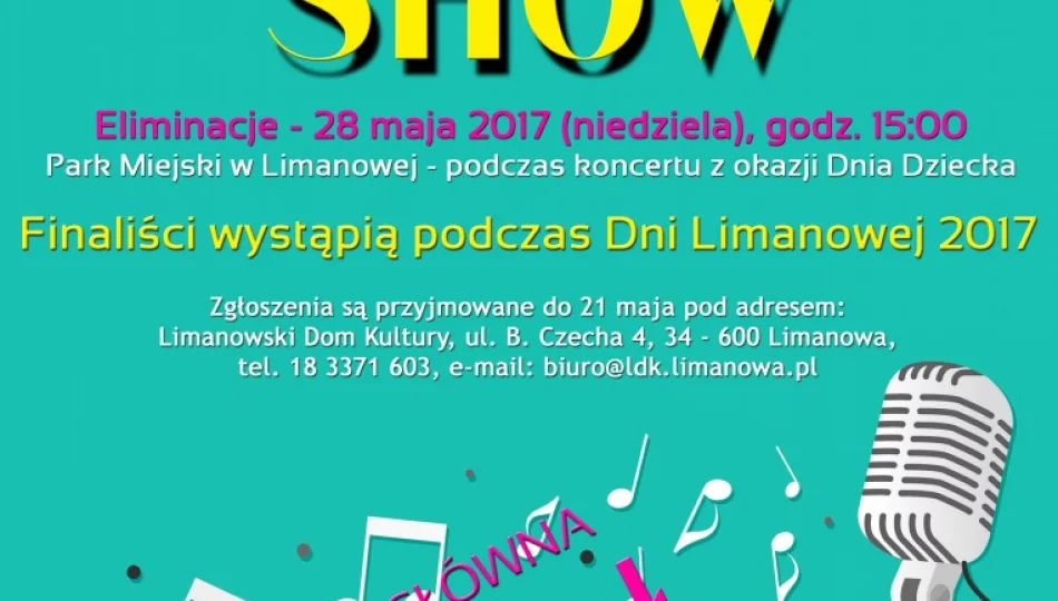 VIII Limanowski Talent Show - zgłoś się! - zdjęcie 1