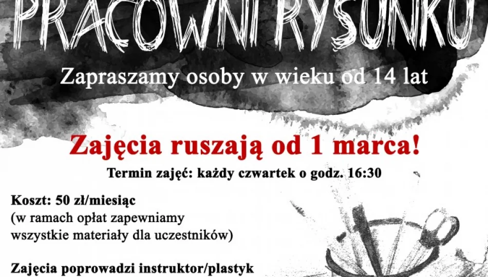 Rusza pracownia RYSUNKU w Limanowskim Domu Kultury - zdjęcie 1