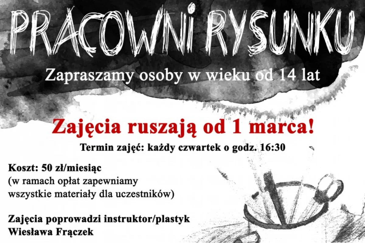 Rusza pracownia RYSUNKU w Limanowskim Domu Kultury